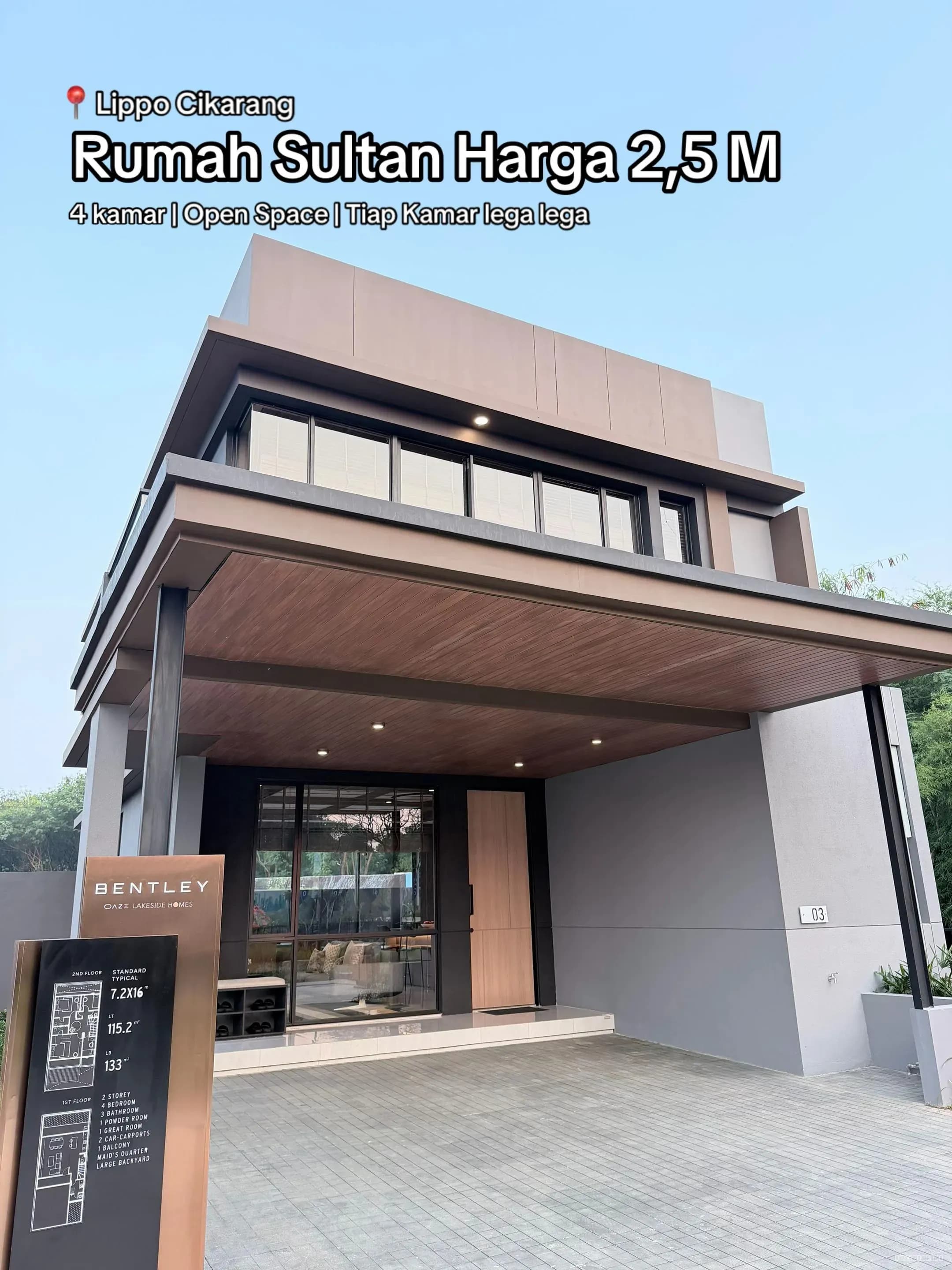 Properti RUMAH SULTAN - BENTLEY OAZE – Lakeside Homes Lippo CIkarang
