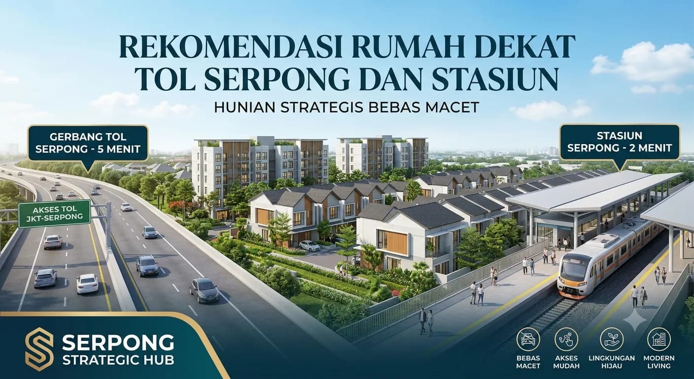 Rekomendasi Rumah Dekat Tol Serpong dan Stasiun: Hunian Strategis Bebas Macet