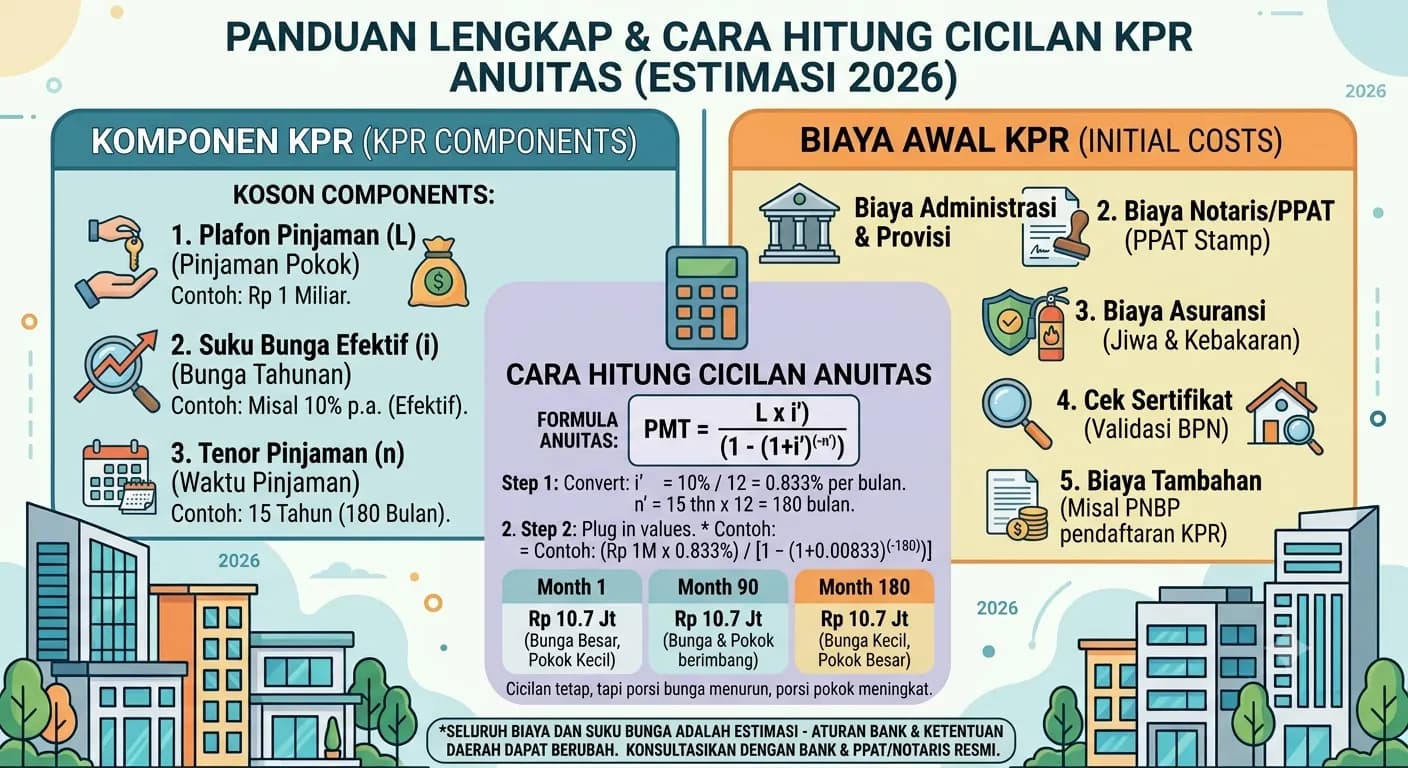Cara Menghitung Cicilan KPR dengan Metode Anuitas (2026)