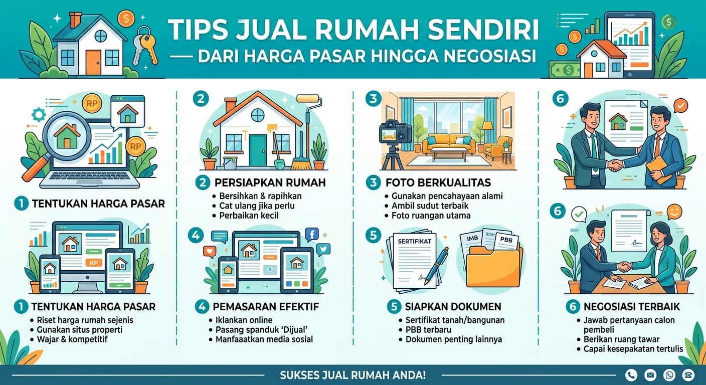 Tips Jual Rumah Sendiri — Dari Harga Pasar hingga Negosiasi