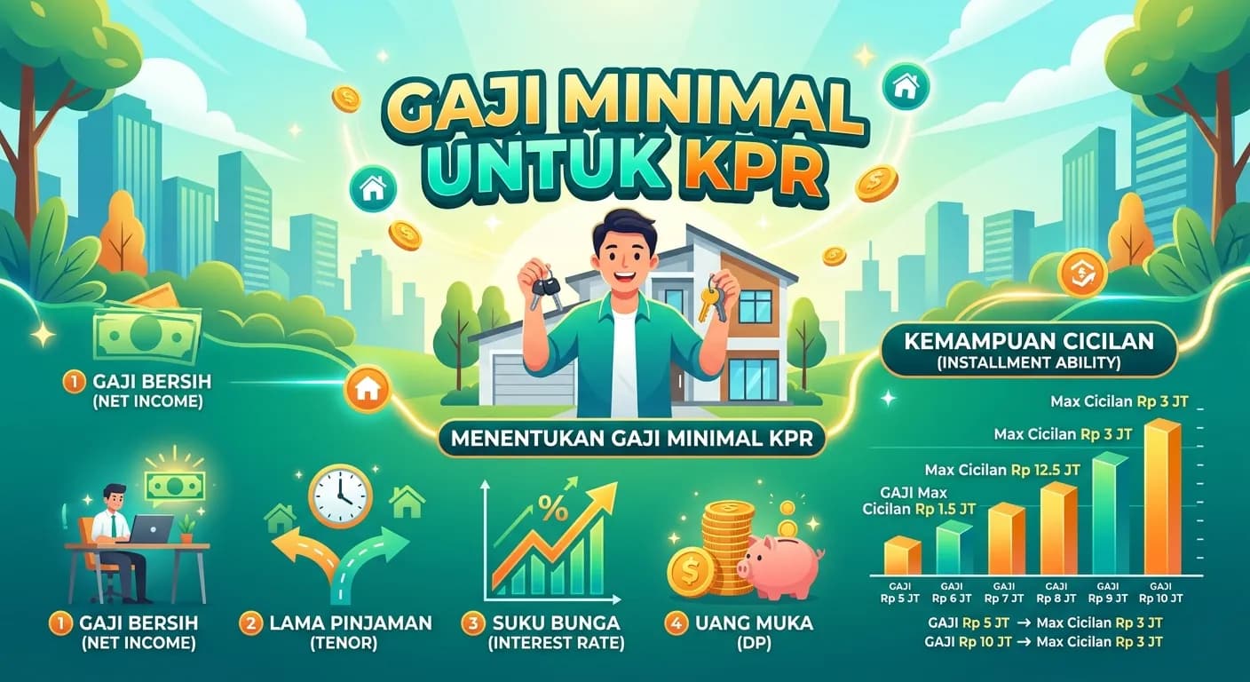 Gaji Minimal untuk KPR Rumah Rp500 Juta-Rp1 Miliar di 2026 (Simulasi Lengkap)