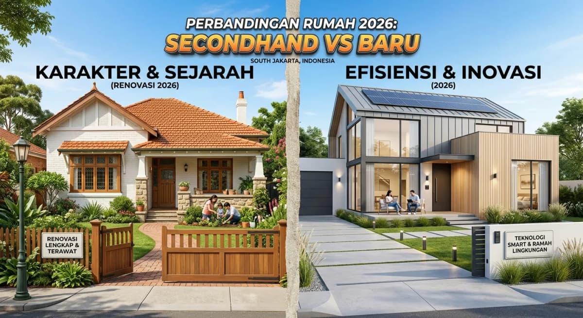 Rumah Second vs Baru 2026: Untung Rugi, Harga & Pilih Mana yang Lebih Cerdas