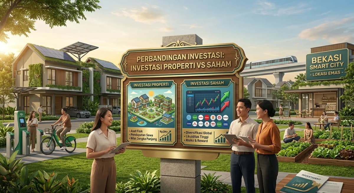 Investasi Properti vs Saham: Mana yang Lebih Cuan? Perbandingan Lengkap untuk Investor Indonesia (2026)