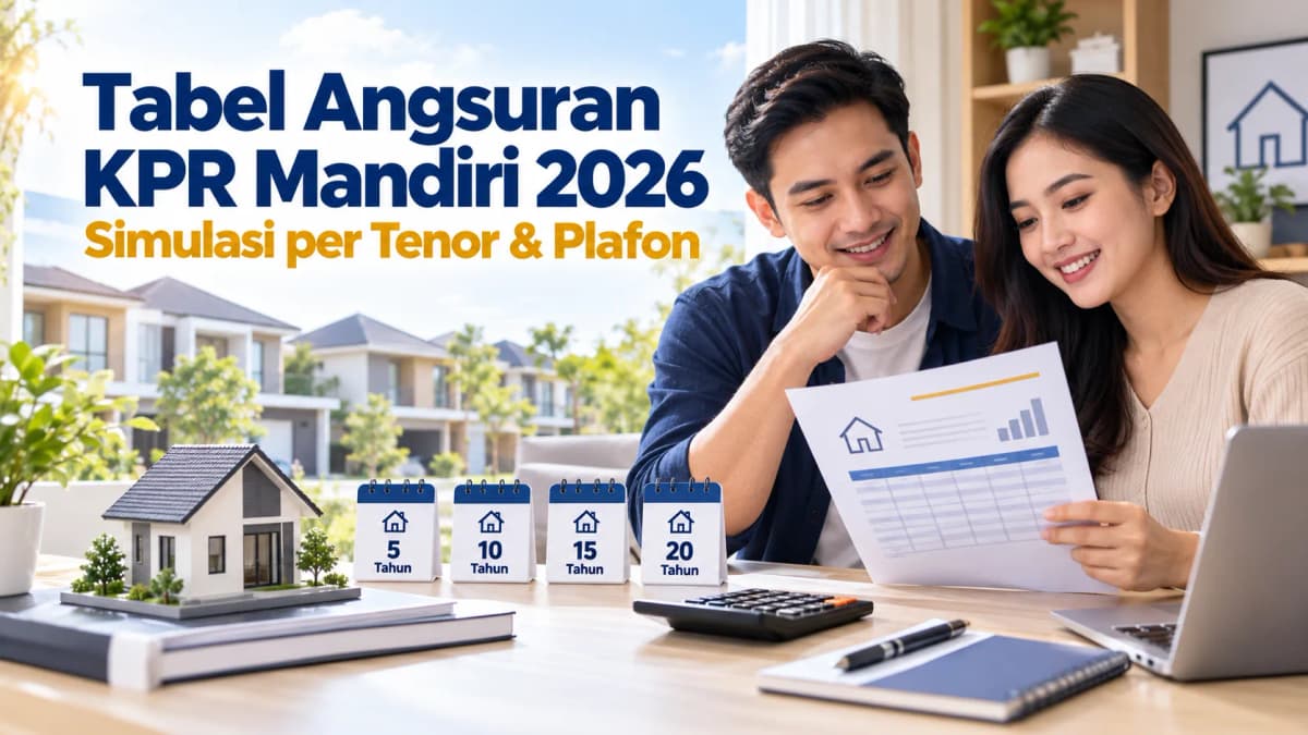 Tabel Angsuran KPR Mandiri 2026: Simulasi per Tenor & Plafon