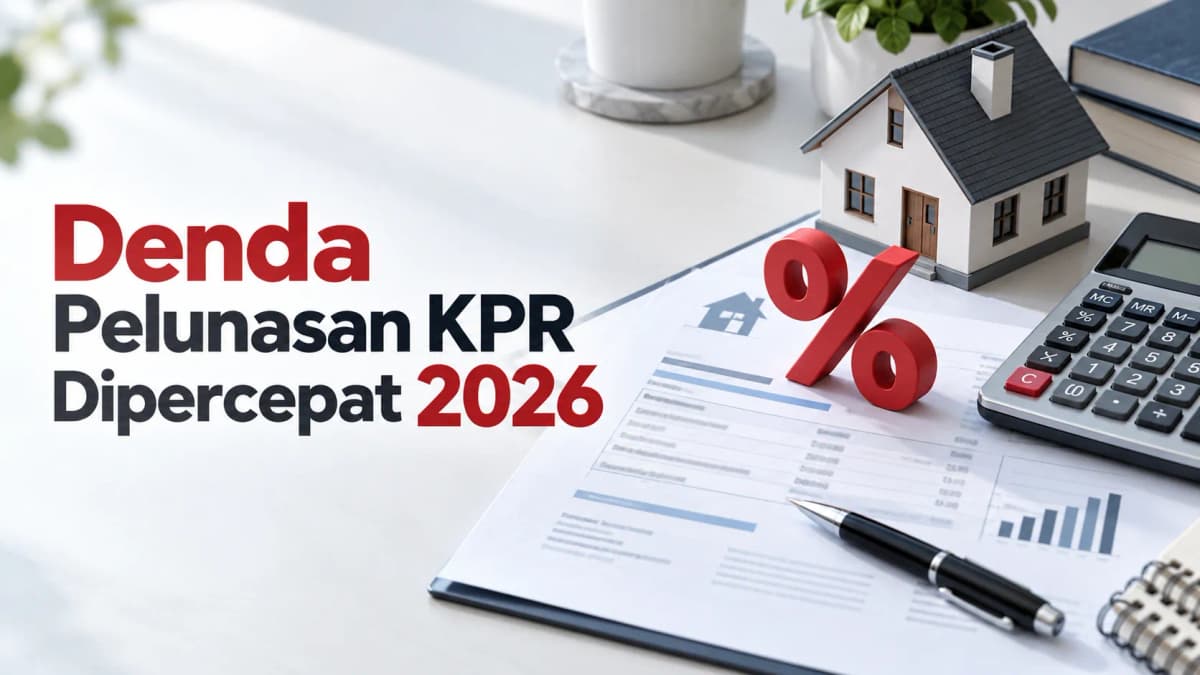 Denda Pelunasan KPR Dipercepat 2026: Aturan per Bank & Cara Hitung