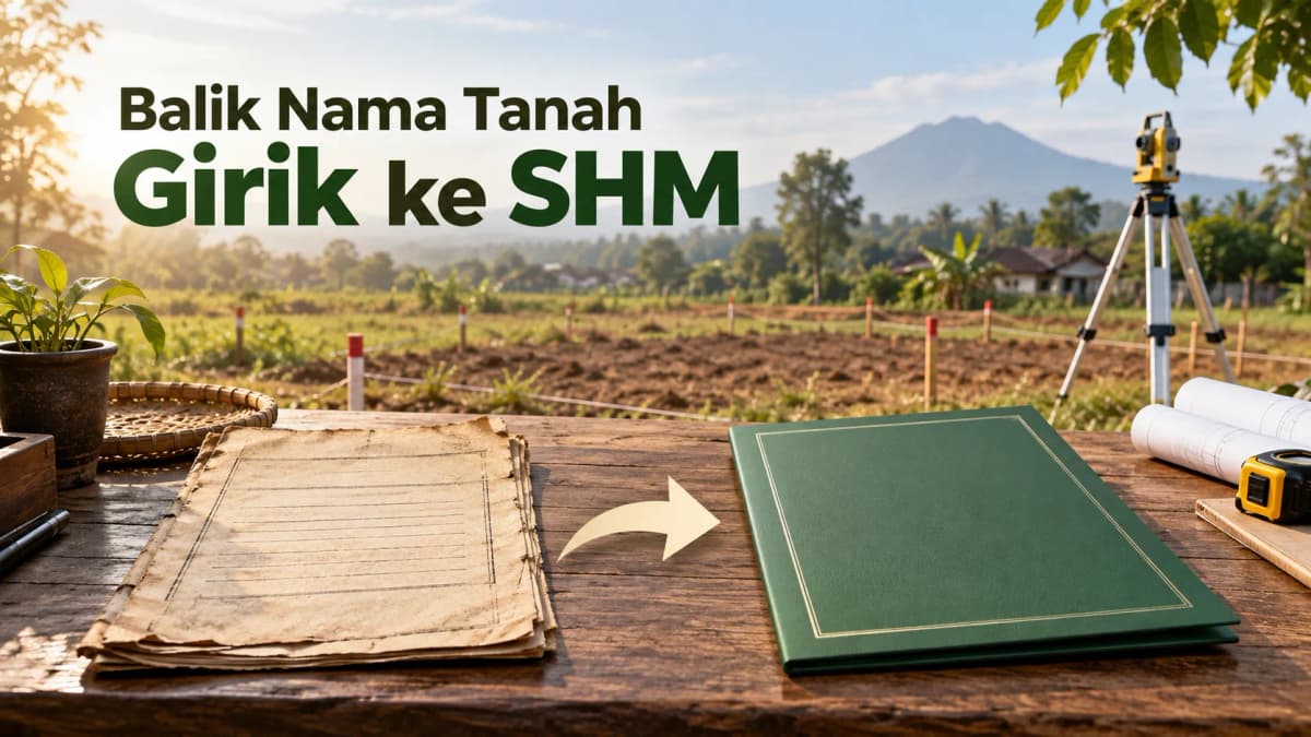 Balik Nama Tanah Girik ke SHM 2026: Syarat, Biaya & Risiko