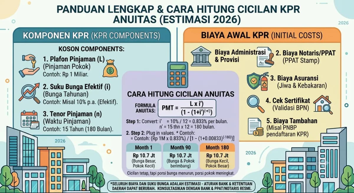 Cara Menghitung Cicilan KPR dengan Metode Anuitas (2026)
