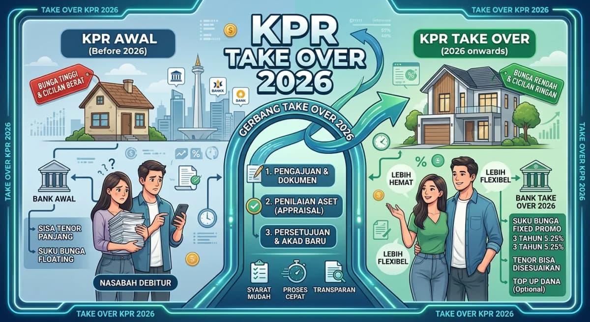 KPR Take Over 2026: Syarat, Simulasi Cicilan & Kapan Lebih Untung