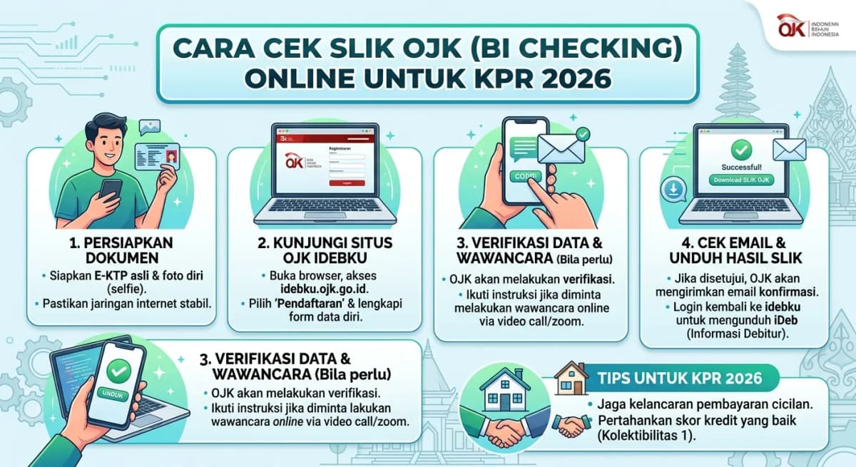 Cara Cek SLIK OJK (BI Checking) Online untuk KPR 2026: Syarat & Tips Agar Lancar