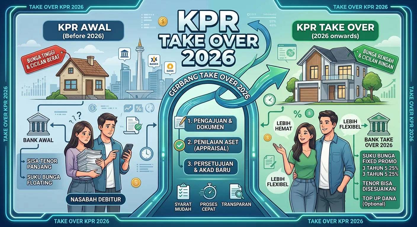 KPR Take Over 2026: Syarat, Simulasi Cicilan & Kapan Lebih Untung