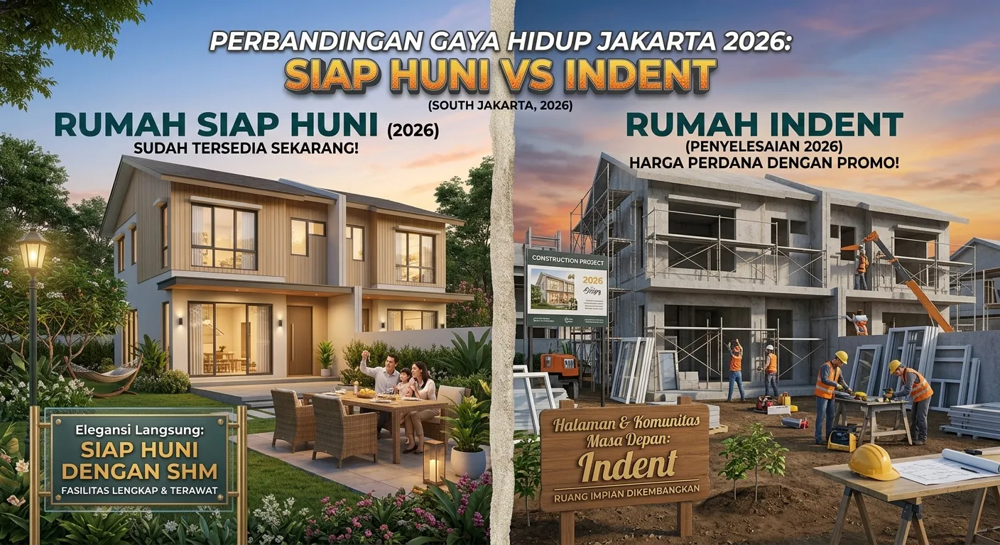 Rumah Siap Huni vs Indent 2026: Kelebihan, Risiko & Pilih yang Sesuai Kebutuhan