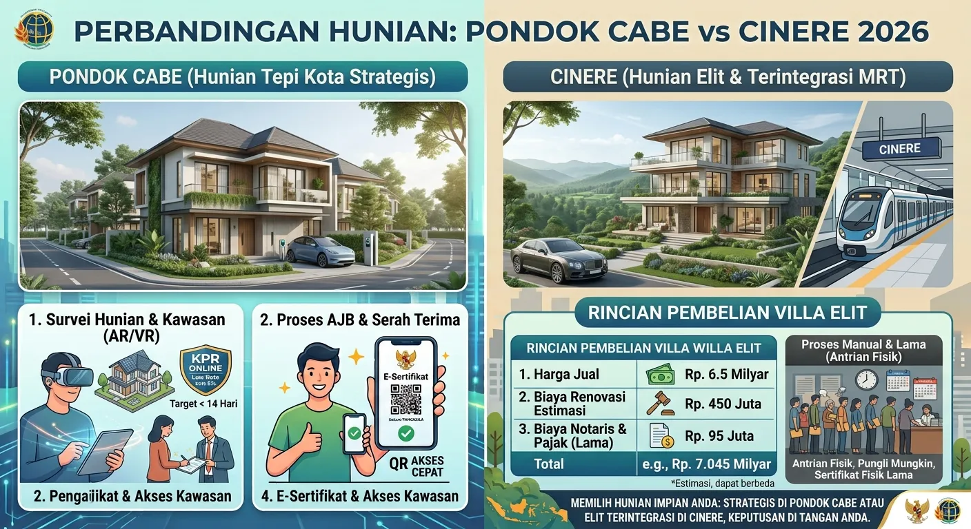 Hunian Pondok Cabe & Cinere 2026: Alternatif Murah Dekat Jaksel